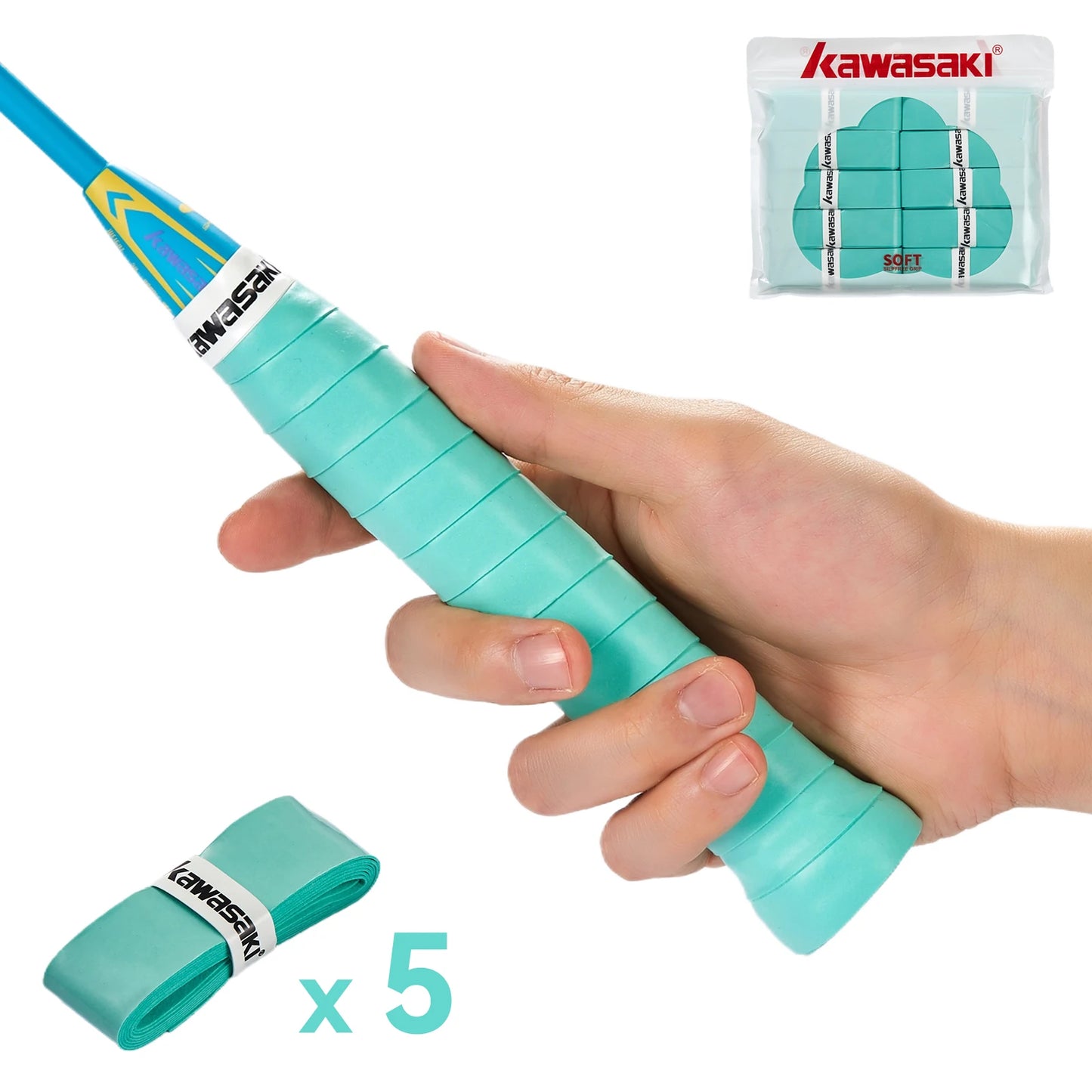 5/10/60 Pieces Overgrips Padel Original Kawasaki Sticky Anti-slip Overgrip Tennis Shock Absorption Paddle Grip Accessories