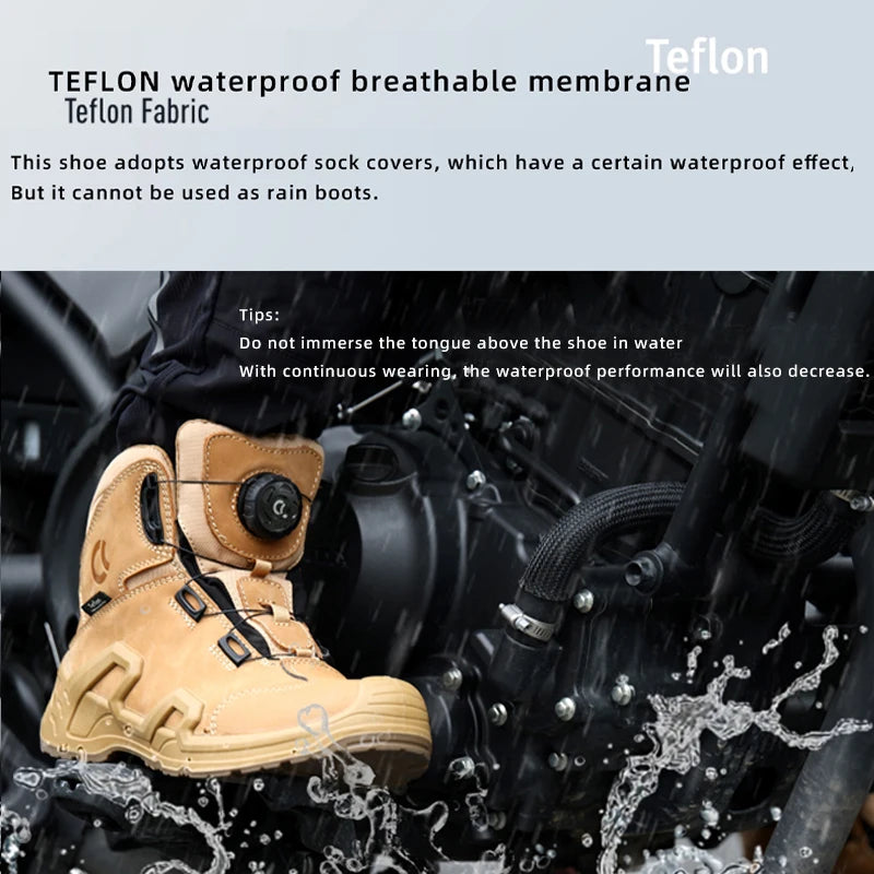 CC Motorcycle Riding Boots Men Leather Motorbike Shoes Breathable Anti-slip Anti-fall XRD Ankle Protection Motocross Short Boots