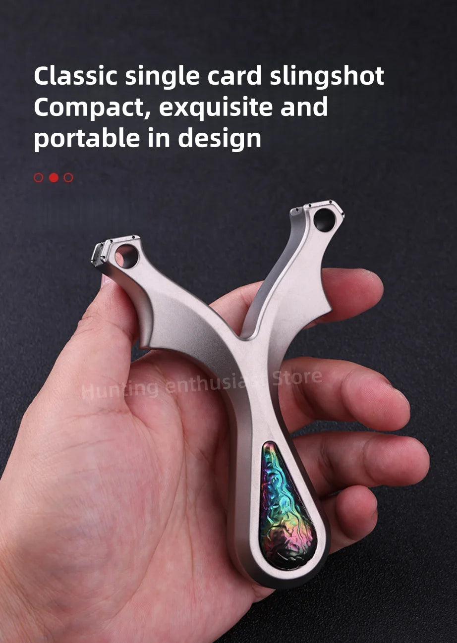 Strong Titanium Alloy Shooting Aiming Slingshot Outdoor Hunting Slingshot Professional Slingshot Hunting Accessories