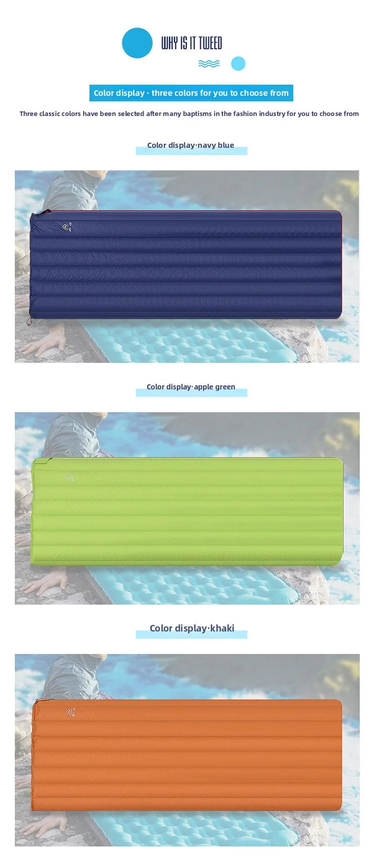 SKY ICE Lightweight Down Sleeping Bag White Goose Down Camping Portable