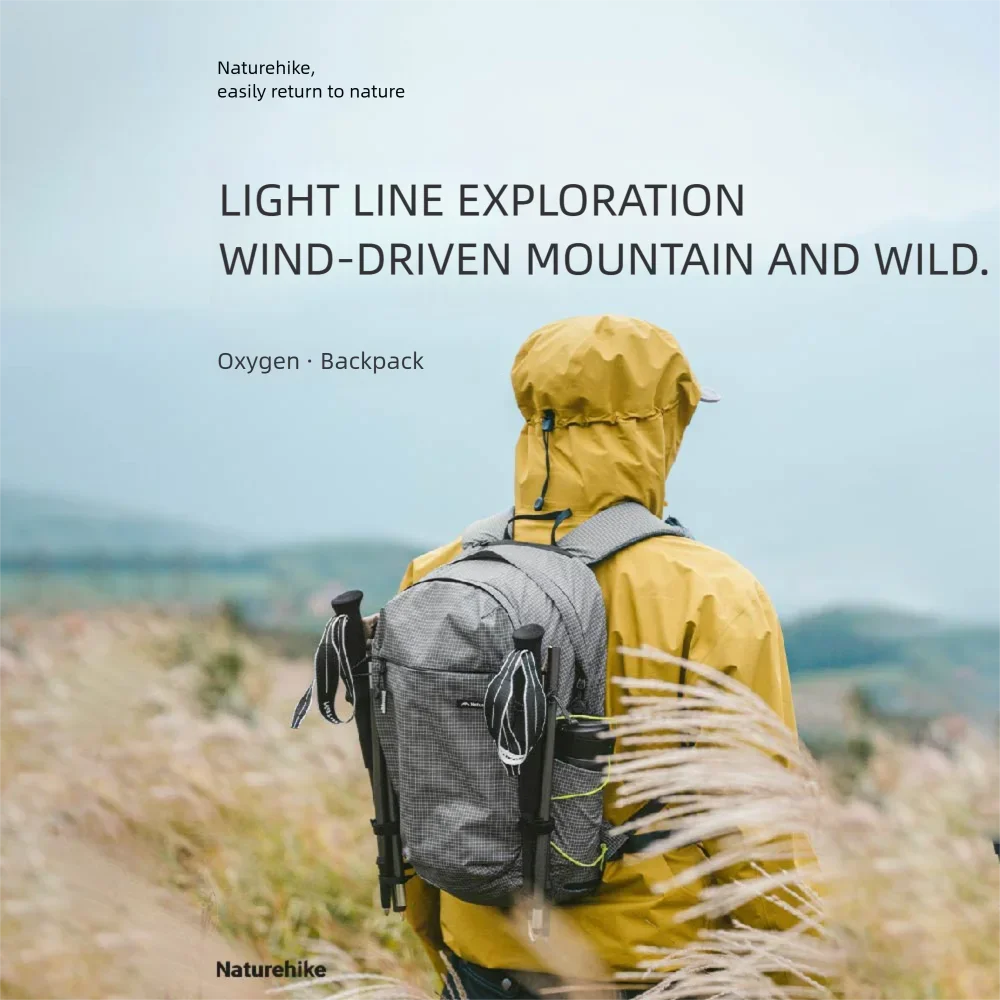 Naturehike Ultra-light Outdoor Hiking Backpack, 20 Liters Waterproof and Breathable, Suitable for Outdoor Camping Trips.