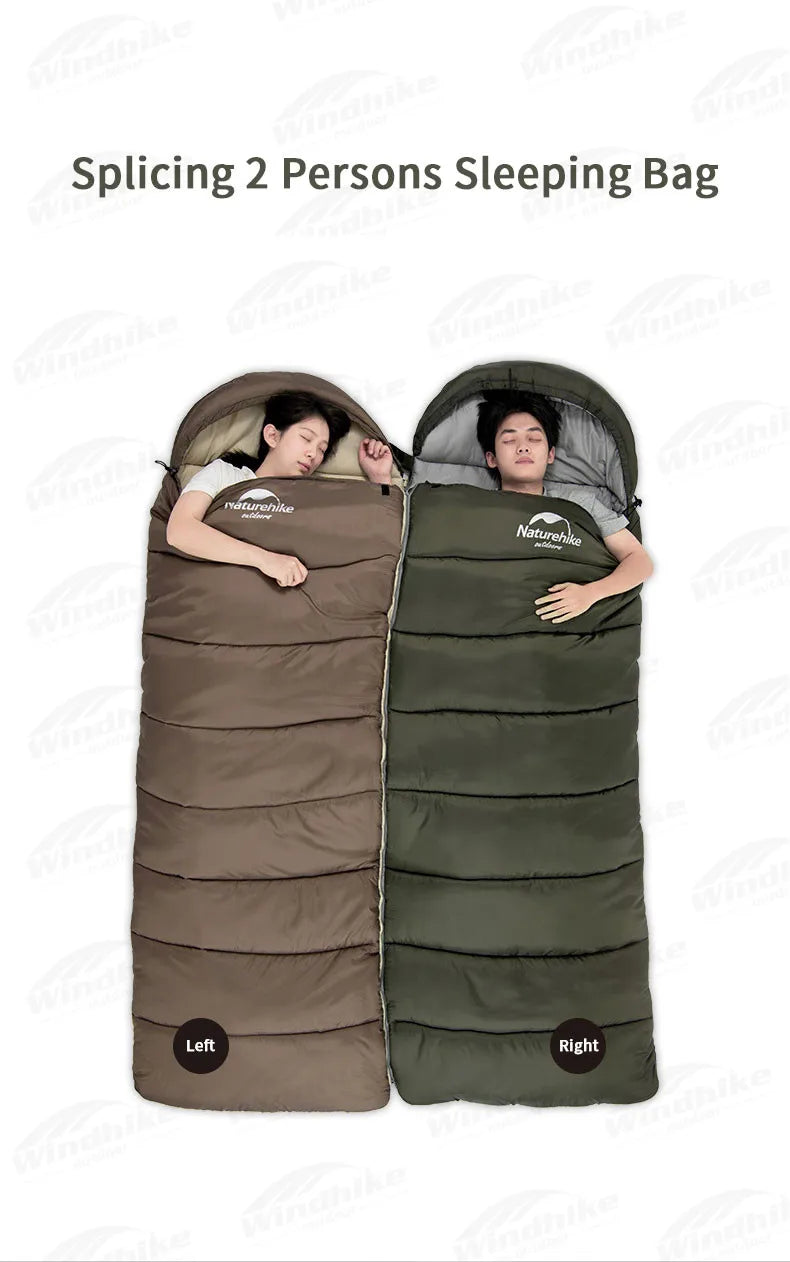 Naturehike Sleeping Bag Hollow Cotton Quilt Ultralight Winter Envelope Sleeping Bag for Adult Outdoor Camping Travel Lightweight