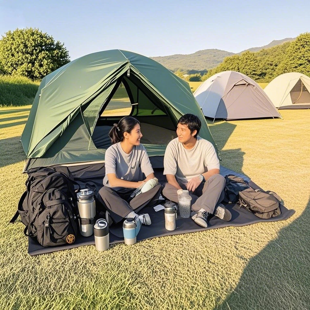 Portable Lightweight Camping Tent (2-Person Capacity) with PU4000 Waterproof Floor & Footprint, Perfect for Backpacking & Hiking