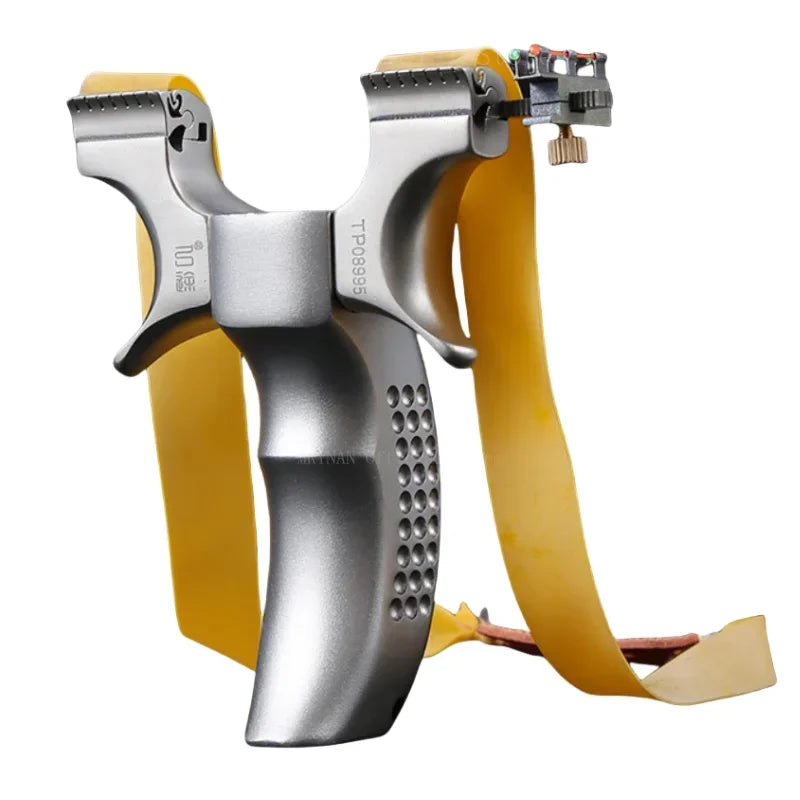 Powerful Metal Slingshot Precise Aiming Catapult Outdoor Hunting Shooting Slingshot Rubber Band Outdoor tool