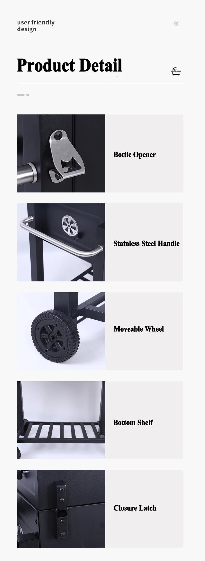 Large Barbecue Grill For More Than 8 People Bbq Charcoal Grill Double Side Plate