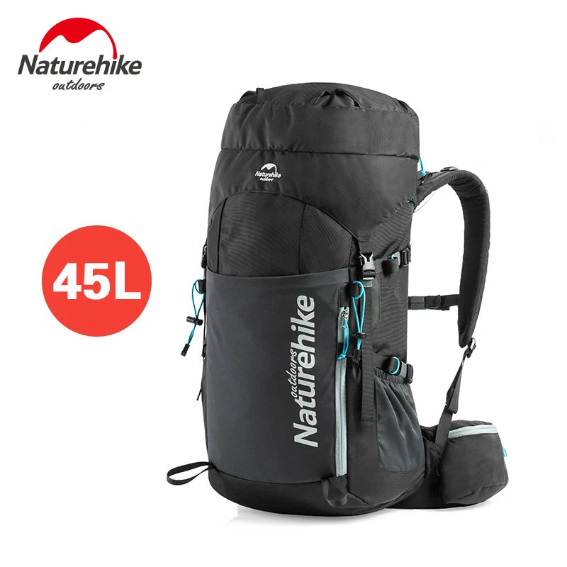 Naturehike 45L 55L 65L Hiking Backpack Outdoor Travel Climbing Camping Bag with Suspension System Waterproof Trekking Rucksack