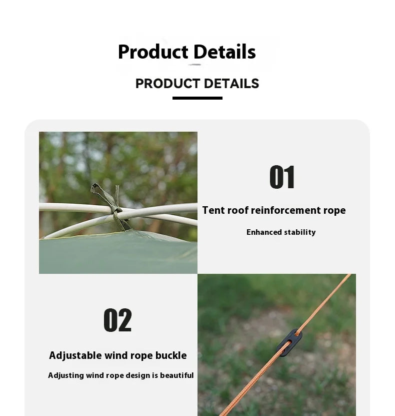 Tunnel Tent Outdoor Two Rooms and One Hall Thickened Windproof and Rainproof Tent Camping Sun Screen Tent душевая палатка