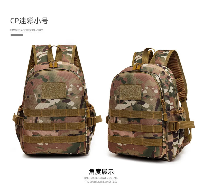 Children Tactical Backpack Small Student School Bag Kids Outdoor Hiking Travel Sports Backpack Summer Camp Camouflage Rucksack