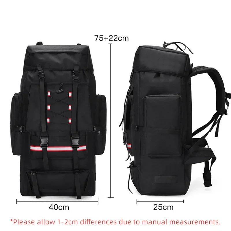 130L Hiking Camping Backpack Travel Large Luggage Bag Men Trekking Outdoor Sports Pack Molle Trekking Rucksack for Men Big Bag