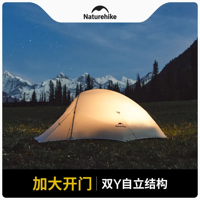 Naturehike Cloud Up UL Tent 1 and 2 People Ultralight Hiking Tent Outdoor Camping Hiking Travel tent Equipment CNK2450WS017