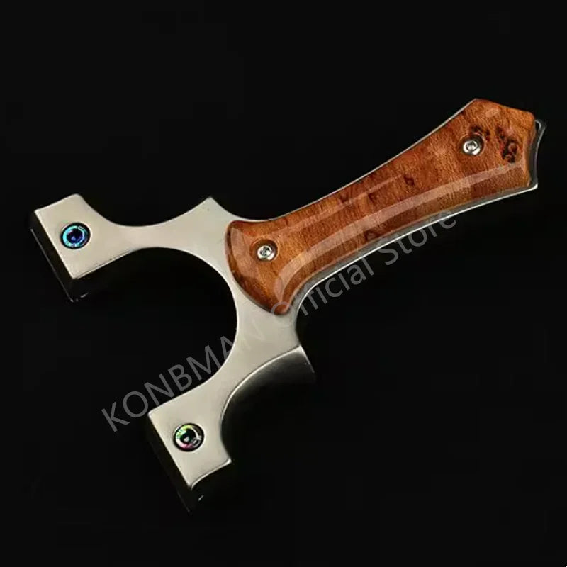 Outdoor Hunting High-power Shooting Metal Slingshot Professional Catapult High-precision Hunting Slingshot Shooting Target