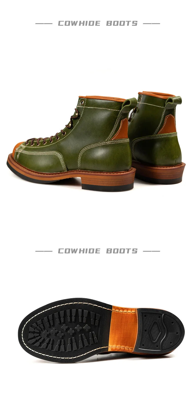 American retro locomotive shoes Boots For Motorcycle