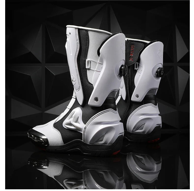 36-47 Anti Fall Motocross Boots Wear-resistant Motorcycle Boots Men's Women Racing Boots Safe Riding Equipment Rally Shoes