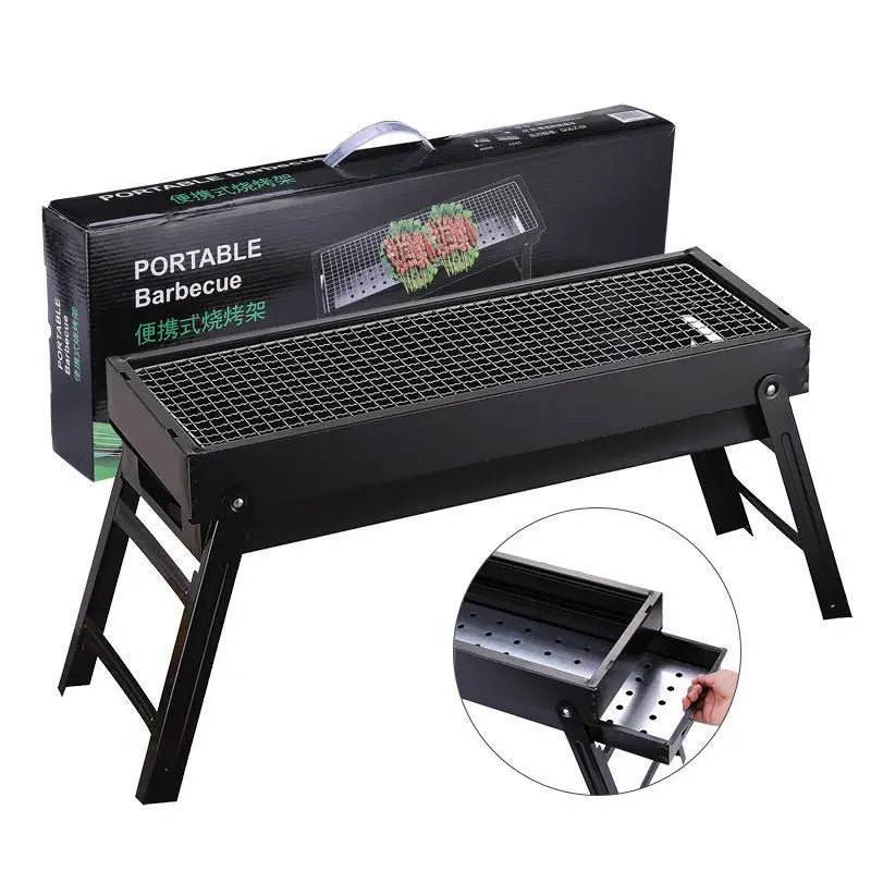 Barbecue Drawer Type Barbecue Grill Outdoor Portable  Charcoal Grill Bbq Folding Grill