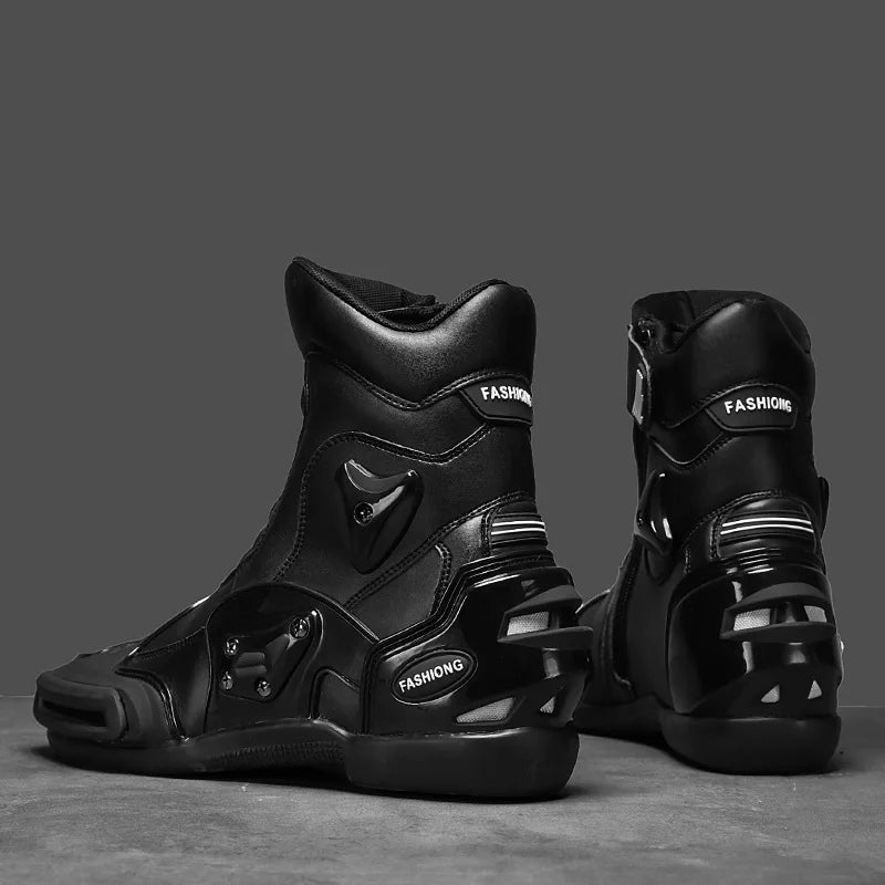 Motorcycle Boots Men High Quality Road Racing Shoes Off-road Boots Breathable Leisure Sports Shoes Botas Para Moto Hombre