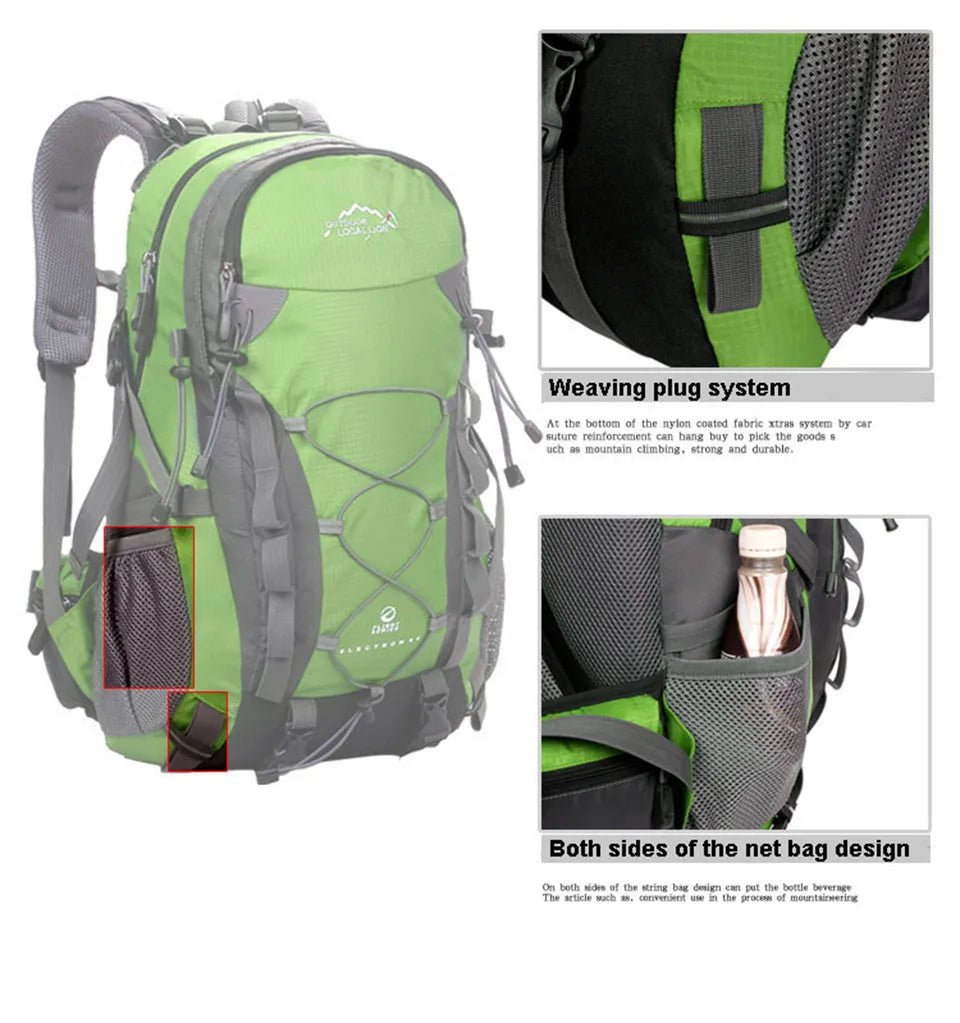 1Pcs Outdoor Sport Bag LOCAL LION 40L Backpacks Travel Bag Men Waterproof Rucksack Backpack