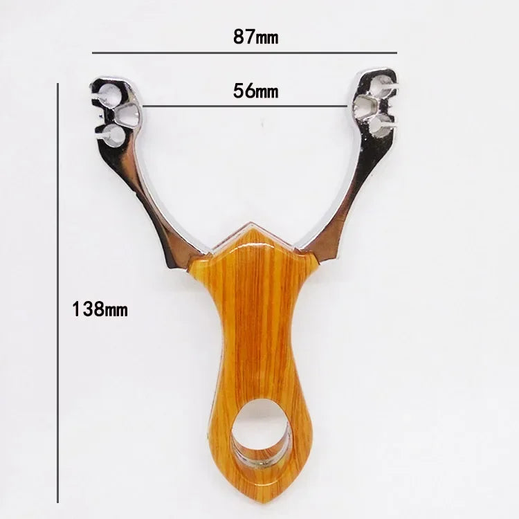 High quality Hunting Alloy Slingshot with Rubber Band High Precision Outdoor Hunting Shooting Catapult