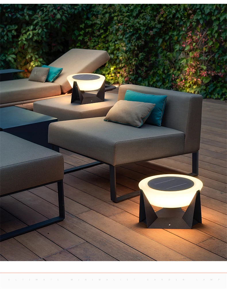 LED Solar Light Outdoor Garden Column Lamps Post Lights Waterproof Fence Gate Cap Lighting Lantern Head Fixture Patio Decoration