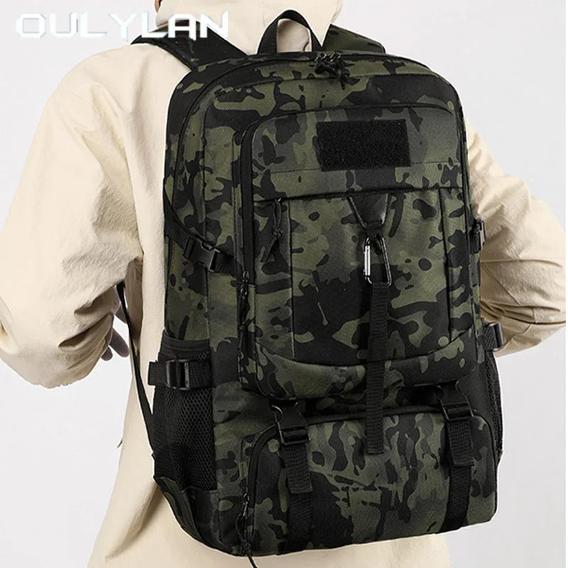 Oulylan Durable Portable Travel Shoulders Pack Versatile Outdoor Practical Climbing Bags Men Lightweight Large Capacity Backpack