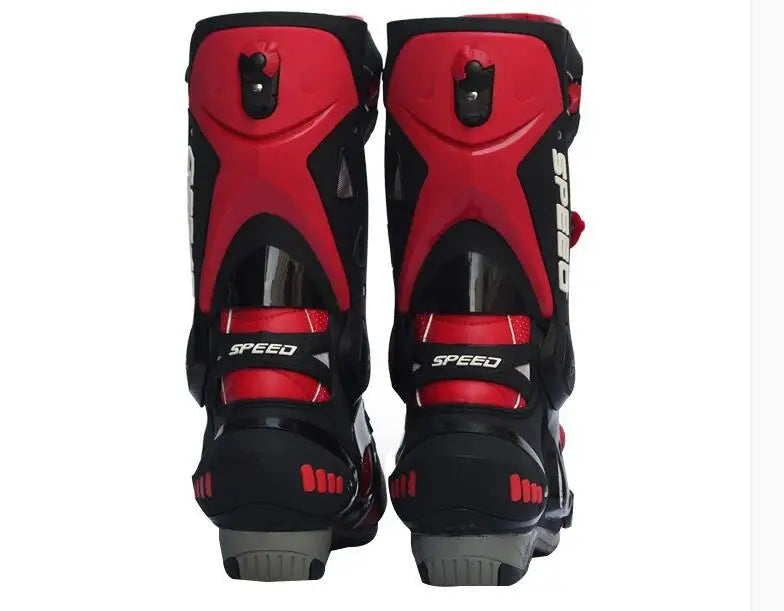 Racing riding shoes Motorcycle boots Motorcycle shoes Medium long shoes boots men