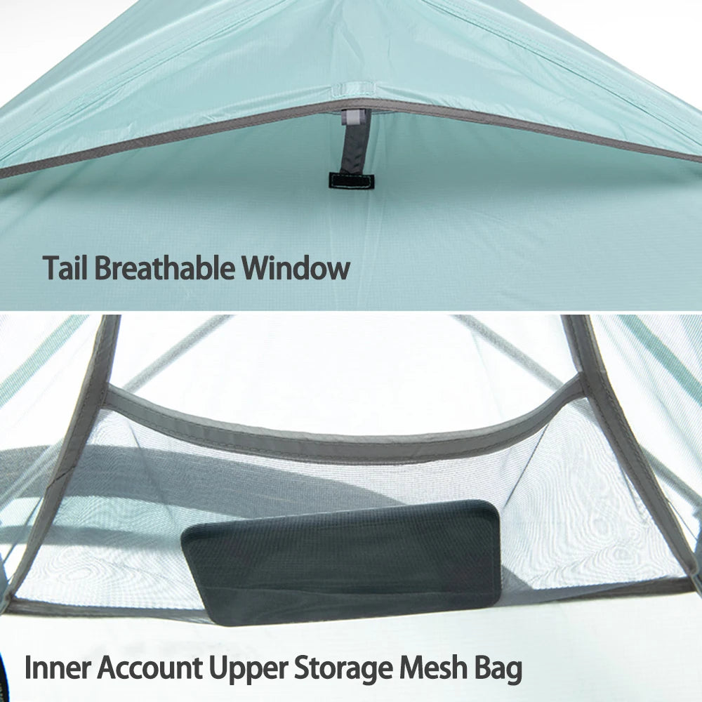 Naturehike Cloud Up 2 Camping Tent 1-2 Person Nylon 20D Travel Tent Waterproof Portable Hiking Backpacking Tent Ultralight