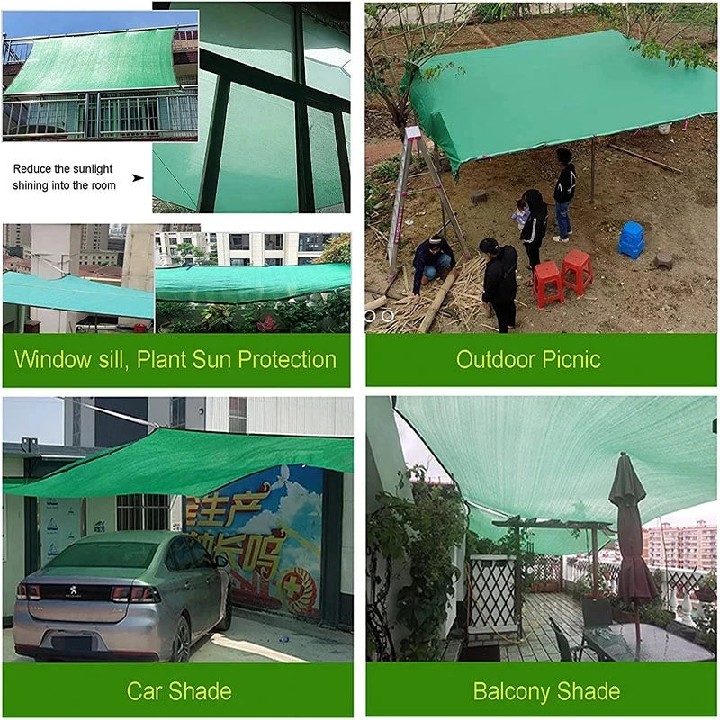 4x5m Beige shading net, UV protection, plant shed, outdoor sunshade, mesh, HDPE sunscreen fabric sunshade