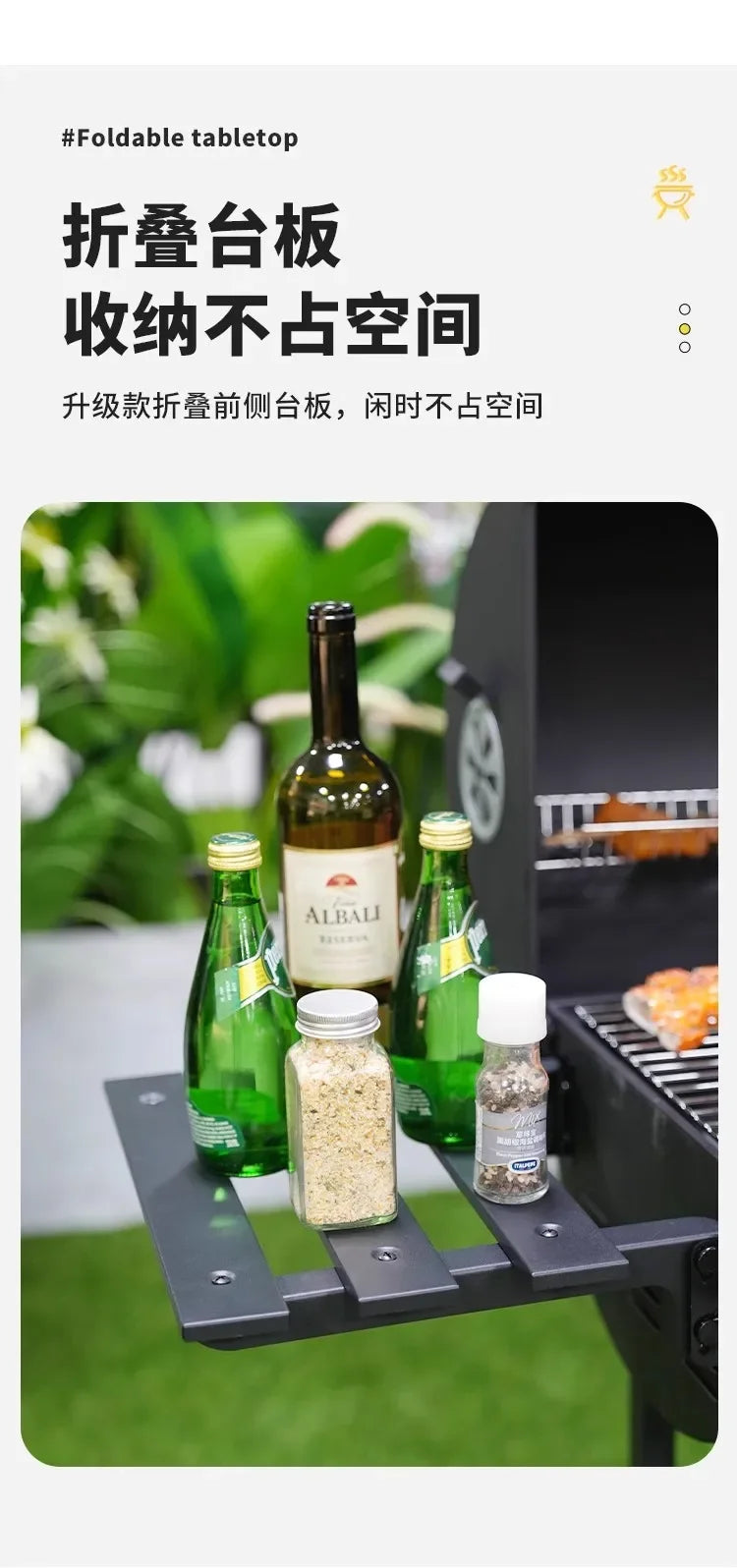 Barbecue grill, household outdoor grill, barbecue charcoal grill