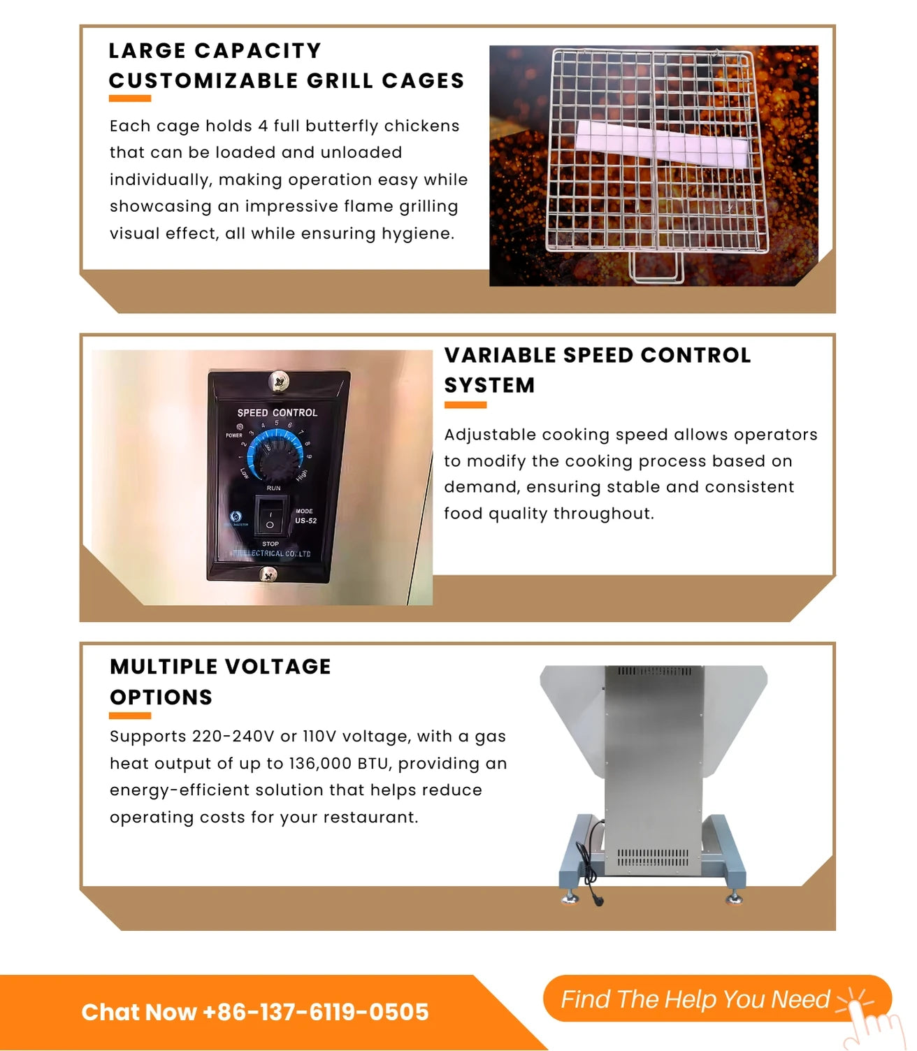 Hot Sale Barbecue Restaurant Charcoal Chicken Rotisserie Machine Truck 220V Flame Grill Broiler With Great Price