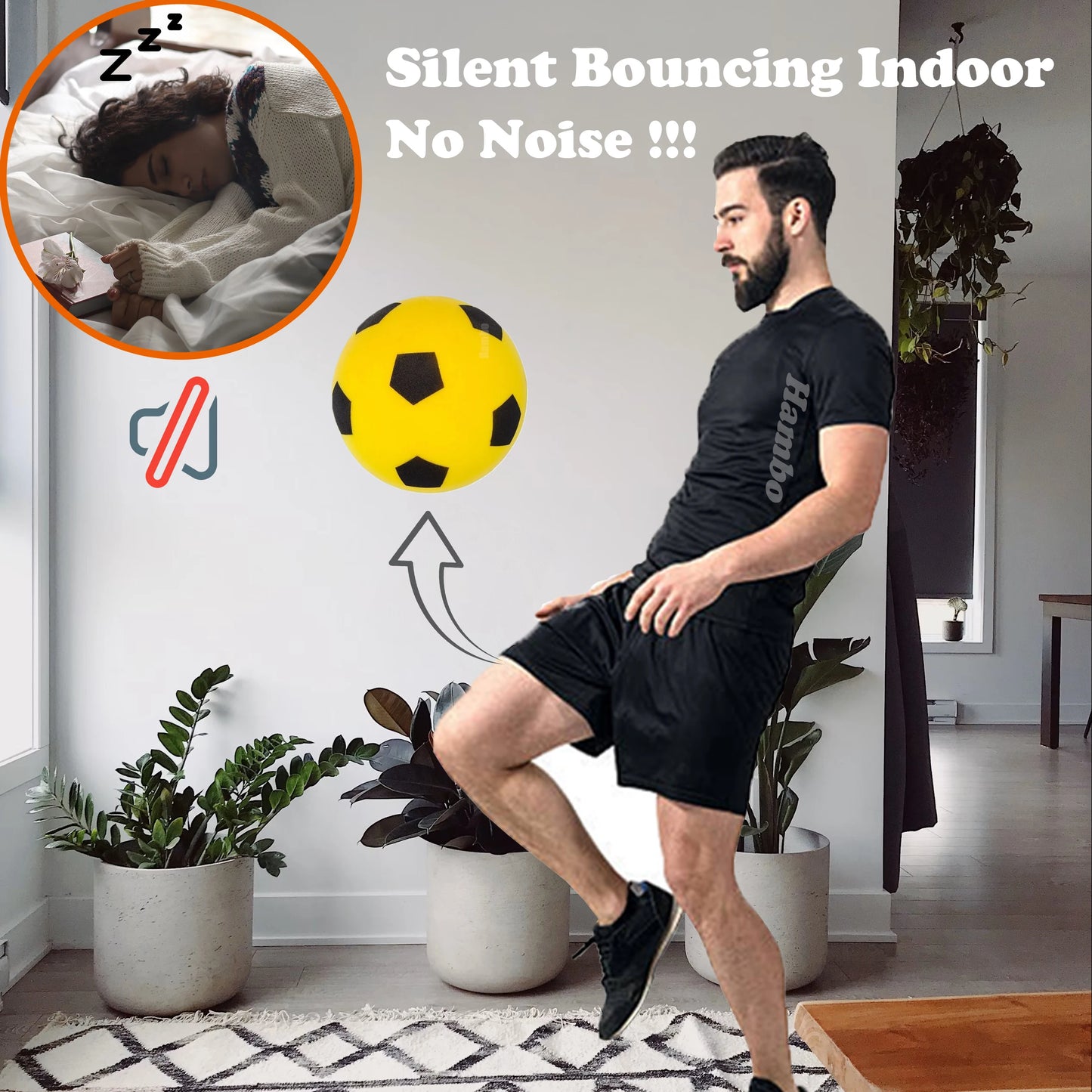 Silent Football Ball Dia.7/8/9inch Indoor Silent Foam Soccer Ball Mute Bouncing Ball Silent Basketball Children Silent Ball Gift