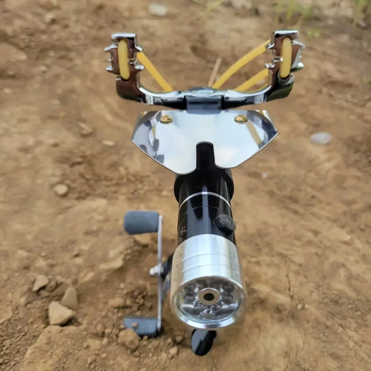 Strong Power Game Shooting Slingshot Full Set of Fishing Artifact Outdoor Hunting Catapult Horizontal Aiming Toy Slingshot