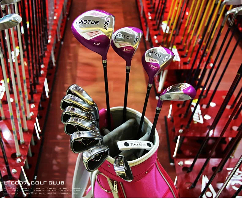 PGM Golf Clubs Golf Club Set Ladies Beginner Complete Set 12 Pcs/9 Pcs/4 Pcs,carbon Rod/steel Pole LTG007