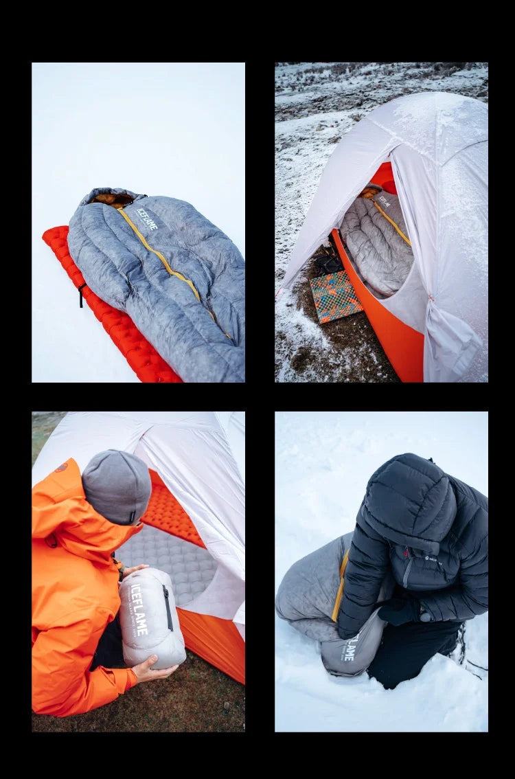 Ice Flame NXT 800FP Sleeping Bag Outdoor Camping Mummy Down Sleeping Bag Ultralight Trekking Mountaineering 10D Sleeping Bag