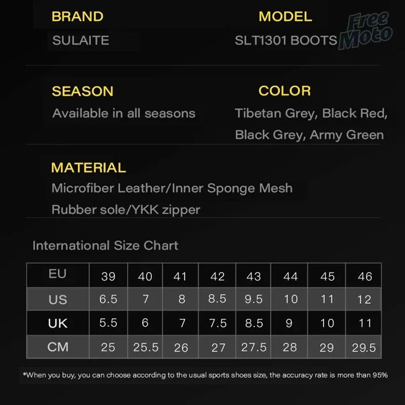 Men's Motorcycle Racing Shoes Breathable Anti-drop Off-road Rider Rally Shoes Racing Equipment