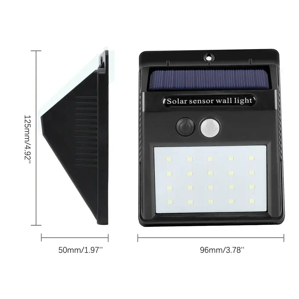 LED Solar Motion Sensor Wall Light 1/2/4PCS Outdoor Solar Powered Lights For Yard Garden Fence Garage Waterproof Street Lamp