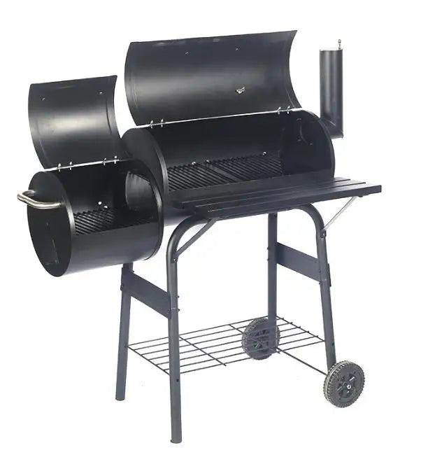 Commercial Vertical Meat Backyard Twins Offset Charcoal Smoker Bbq Grill Grills
