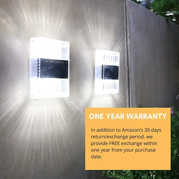 Solar 6LED Outdoor Light Solar Lighting Sensor Lamp Streetlights Exterior Garden Decoration Garland Waterproof Solar Wall Light