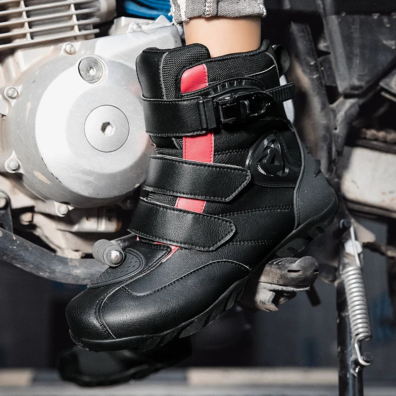 Motorcycle Riding Shoes Breathable Motorcross Off-road Short Boots Man Women Rider Motocross Equipment Anti-fall Racing Shoes 47