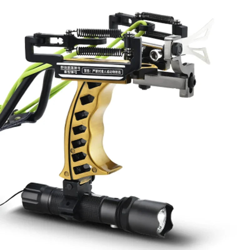 Powerful Slingshot Stainless Steel Slingshot Catapult Hunter Wrist Support SlingShot Outdoor Hunt Hike Bow Catapult HuntingTools