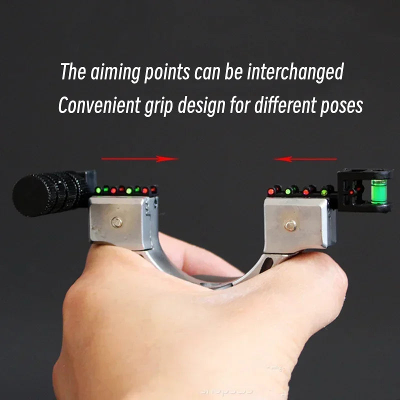 Hunting Slingshot High-power Laser Aiming Slingshot Outdoor Sports Shooting Game Practice Using High Precision Catapult