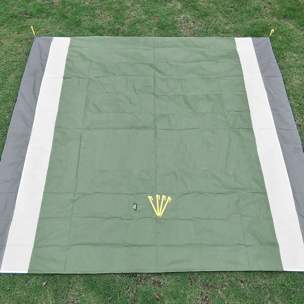 200*210cm Waterproof Tent Floor Tarp Picnic Mat Ultralight Pocket Tent Footprint Beach Tarp with Sack Camping Hiking Accessories