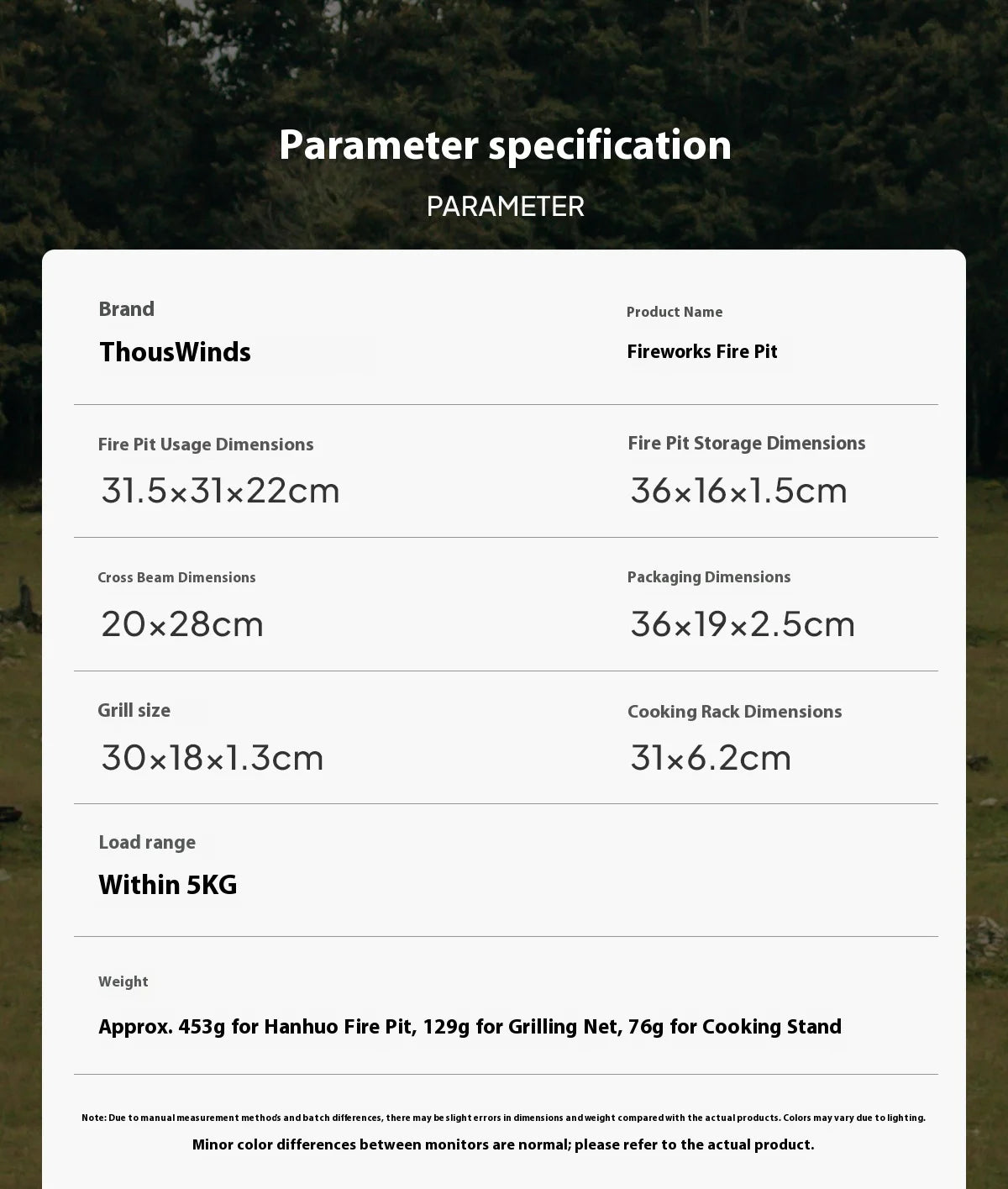 Ultralight Folding Fire Pit Grill – Portable Wood Burning Camp Stove for Outdoor Camping, BBQ Rack with Bonus Grate