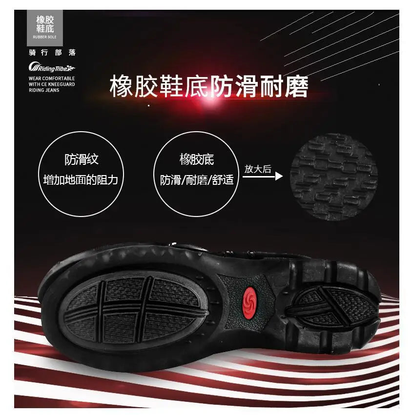 Riding Tribe Motorcycle Riding Shoes Summer Off-road Road Racing Long Boots Knight Anti-drop Motorcycle Shoes Men racing shoes