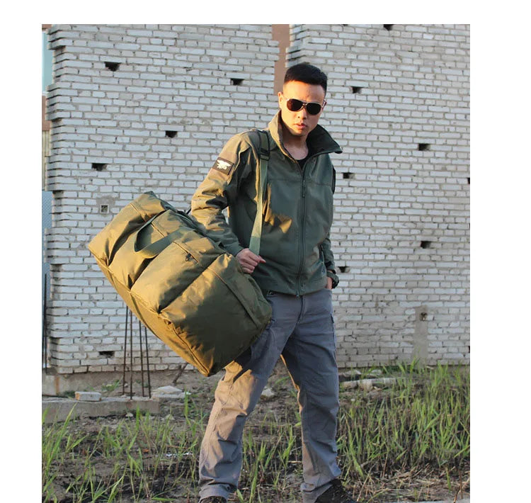 100L Camping Super Large Capacity Backpack Men Camping Storage Bag Men Tent Canopy Military Tactical Shoulder Bag Travel Handbag