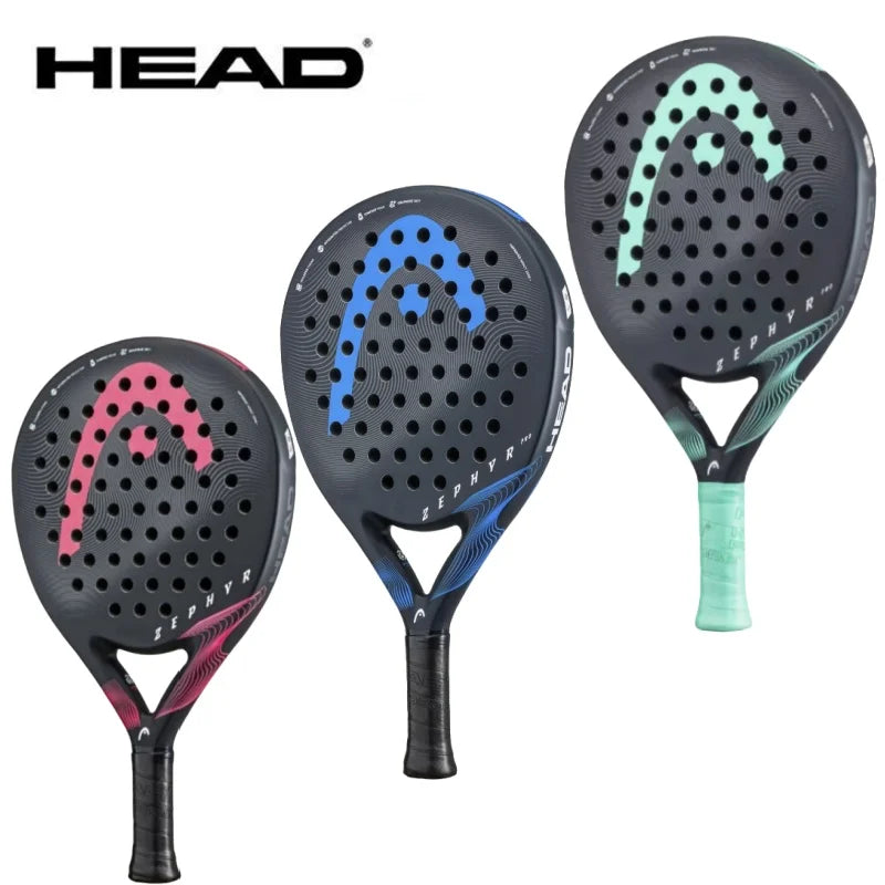 Genuine HEAD Tennis Padel Rackets ZEPHYR Series Carbon Fibre EVA Memory Flex Foam Core Padel Tennis Racquets Lightweight