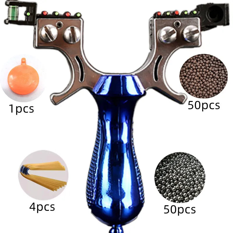 Professional Hunting Laser Slingshot High-power Outdoor Shooting Resin Catapult with Rubber Band Sports Entertainment Tools Set