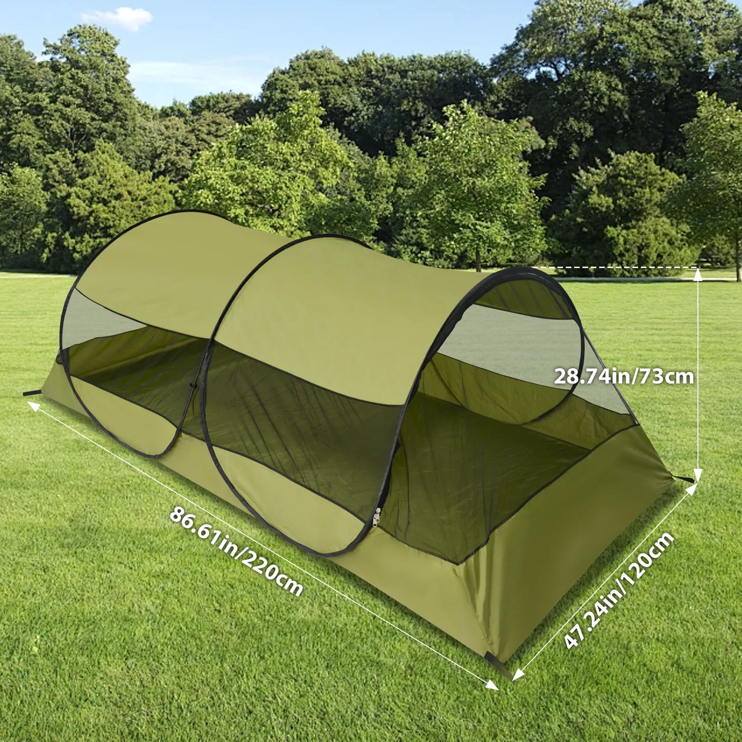 Foldable Mosquito Net Tent Without Installation, Portable Ultra Light Sun Protection Automatic Tent,Outdoor Camping,Travel Parks