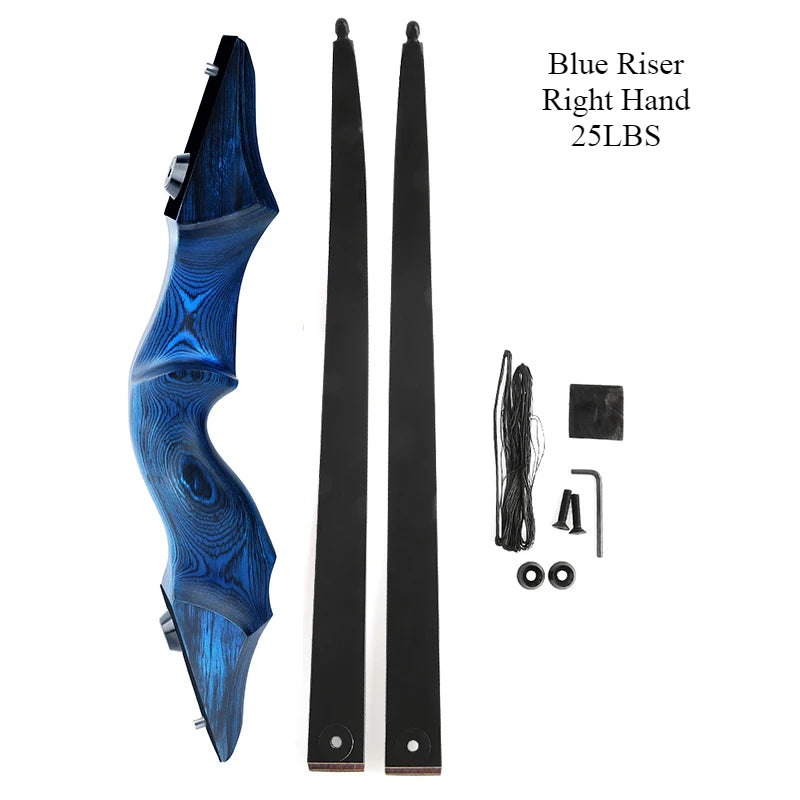 60inch Black Hunter Recurve Bow Right/Left Hand Traditional Beauty Hunting Reflection Bow And Arrow Outdoor Shooting Wooden Bow