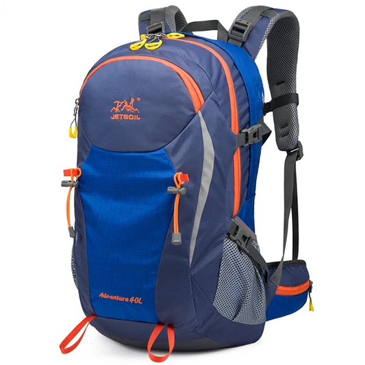 40L Splicing Style Backpack 450D Nylon Travel Bag Men Outdoor Backbag Multifunctional Hiking Mountaineering Backpack
