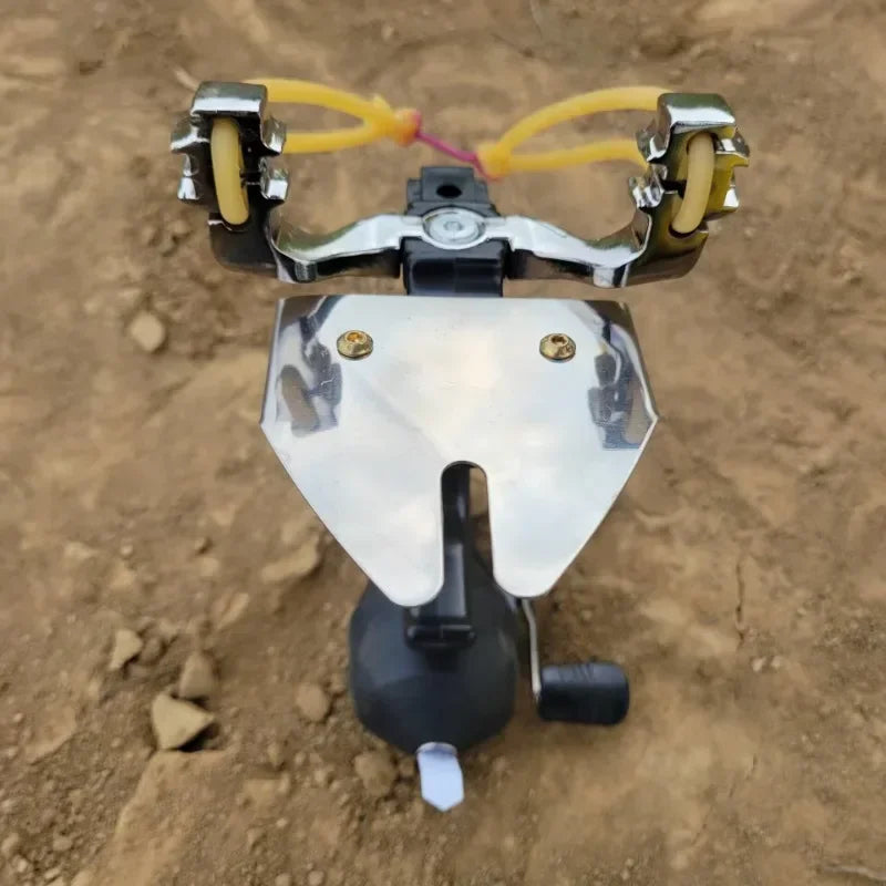 Strong Power Game Shooting Slingshot Full Set of Fishing Artifact Outdoor Hunting Catapult Horizontal Aiming Toy Slingshot