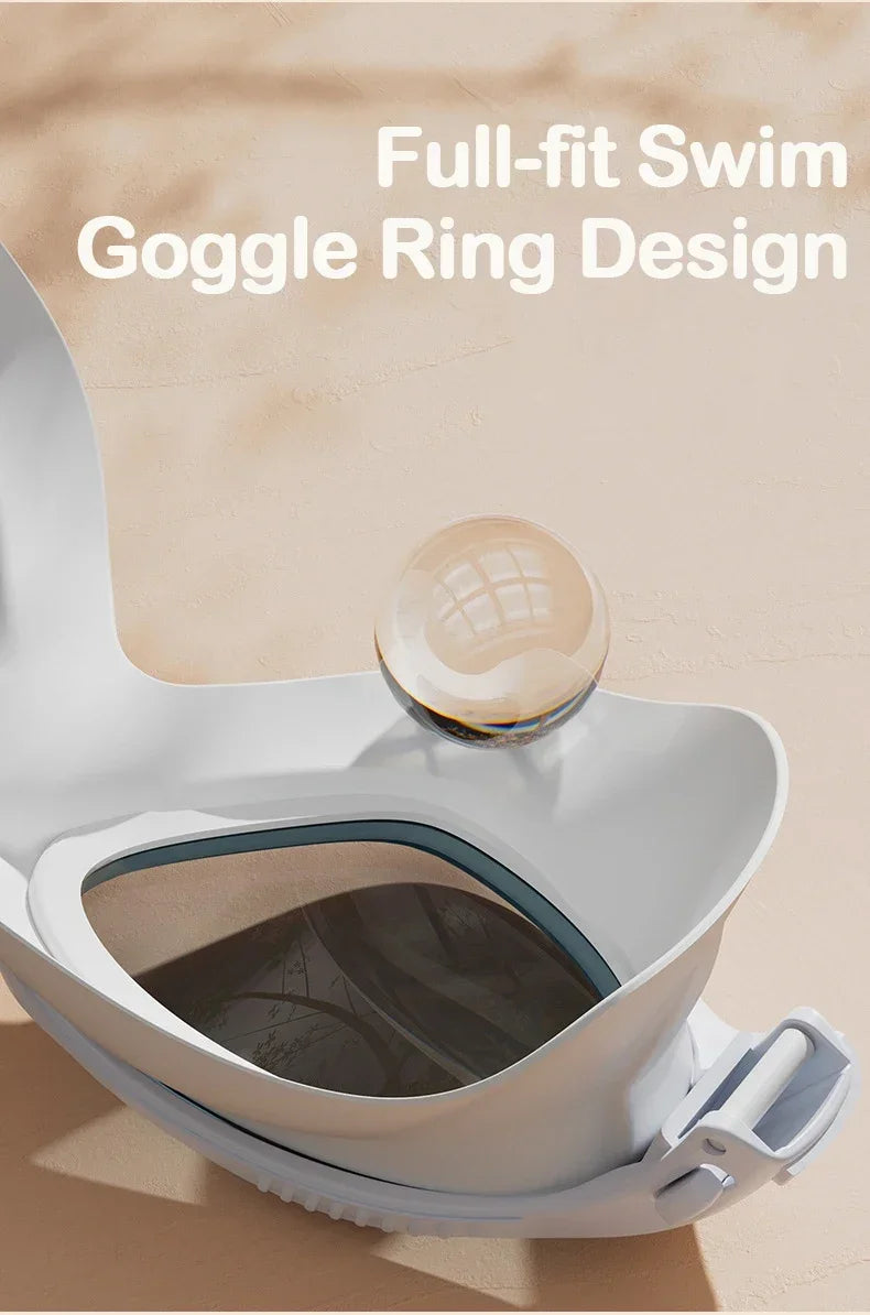 Big Frame Professional HD Anti-fog Silicone Swimming Goggles Adults With Earplugs Swim Glasses Men Women Goggles